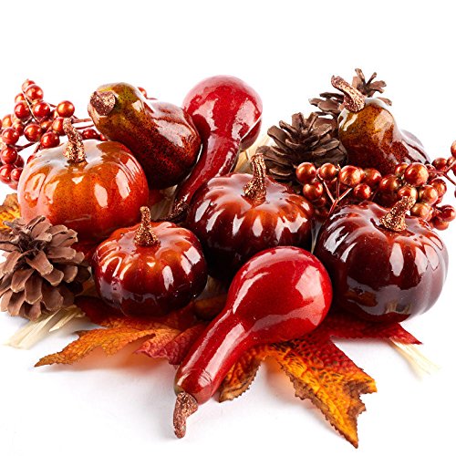 Algopix Similar Product 2 - Autumn Pinecones Raffia Berry