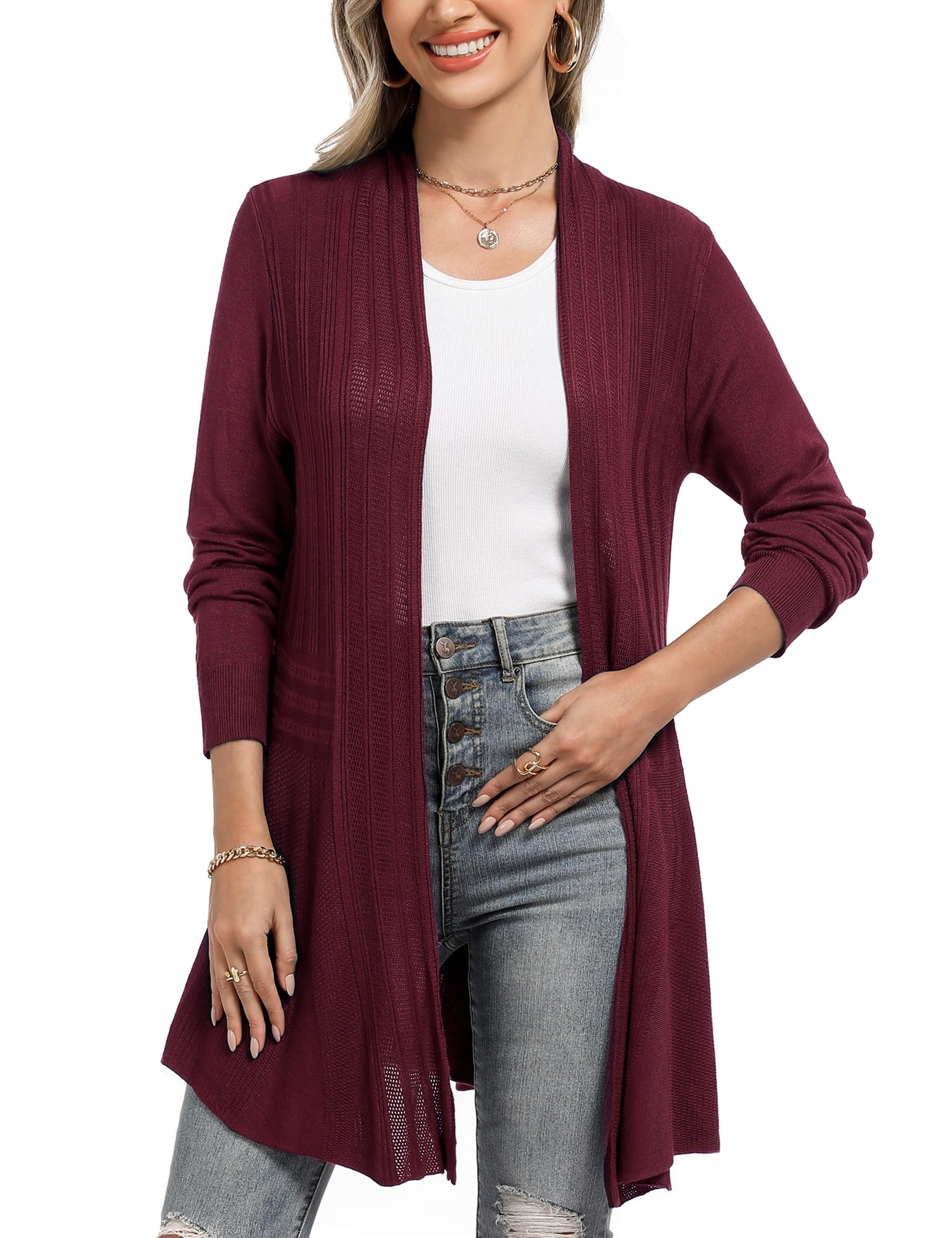 Algopix Similar Product 8 - iClosam Women Cardigans Casual Long