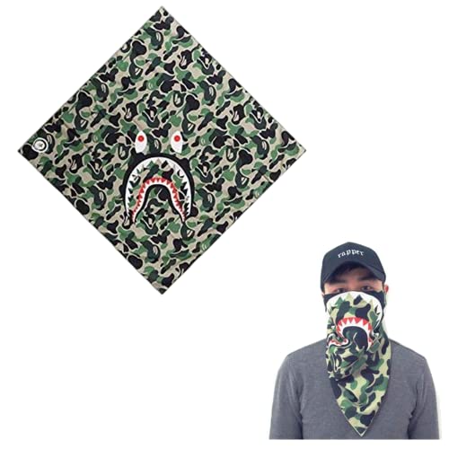 Algopix Similar Product 12 - Xshelley Camouflage Green Shark