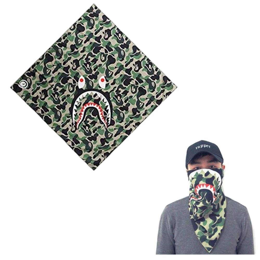 Algopix Similar Product 15 - Xshelley Camouflage Green Shark