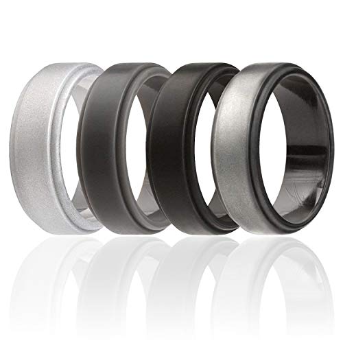 Algopix Similar Product 8 - ROQ Silicone Wedding Ring For Men 4