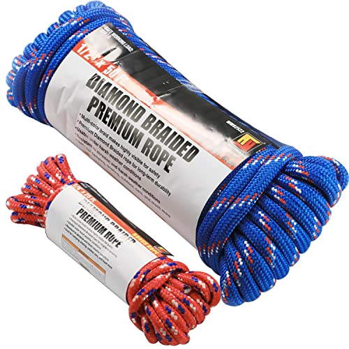 Algopix Similar Product 7 - Wellmax Diamond Braid Nylon Rope 12in