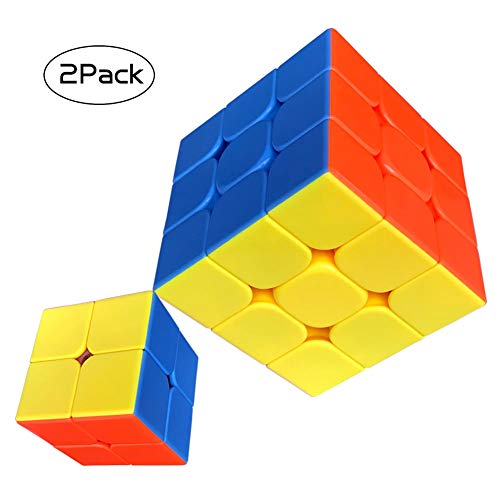 Algopix Similar Product 17 - Cfmour Stickerless Speed Cube Set 2x2