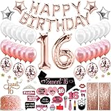 Algopix Similar Product 7 - 79 Piece Sweet 16 Birthday Decorations