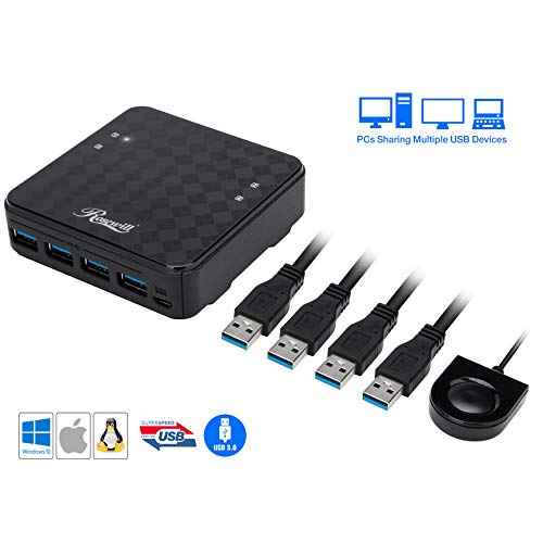 Algopix Similar Product 13 - Rosewill USB 30 Sharing Switch Box 4