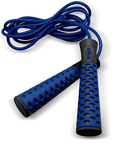 Algopix Similar Product 8 - TKO Soft Grip Jump Rope (Black/Blue)