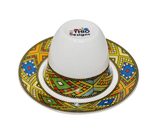 Algopix Similar Product 3 - EthiopianEritrean Coffee Cups Set