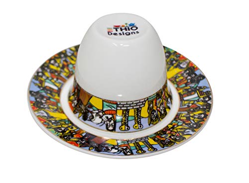 Algopix Similar Product 11 - EthiopianEritrean Coffee Cups Set