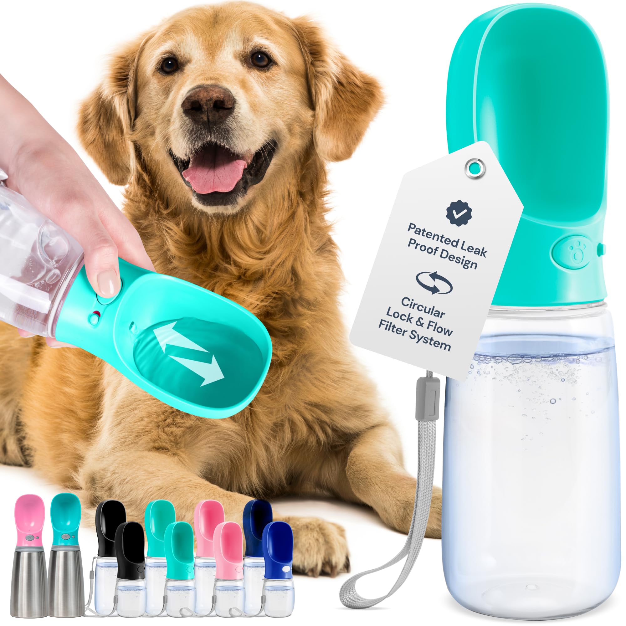 Algopix Similar Product 11 - MalsiPree Portable Dog Water Bottle 