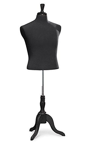 Algopix Similar Product 1 - Male Black Jersey Shirt Dressmaker Form