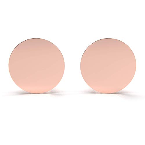 Algopix Similar Product 11 - Tiny Round Dot Disc Stud Earrings in
