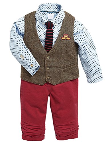 Algopix Similar Product 3 - Abolai Boys 3 Piece Suit with Dot
