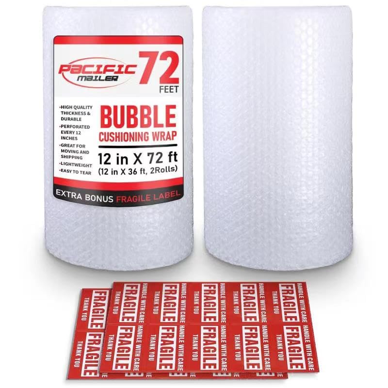 Algopix Similar Product 7 - 2Pack Bubble Cushioning Wrap Rolls