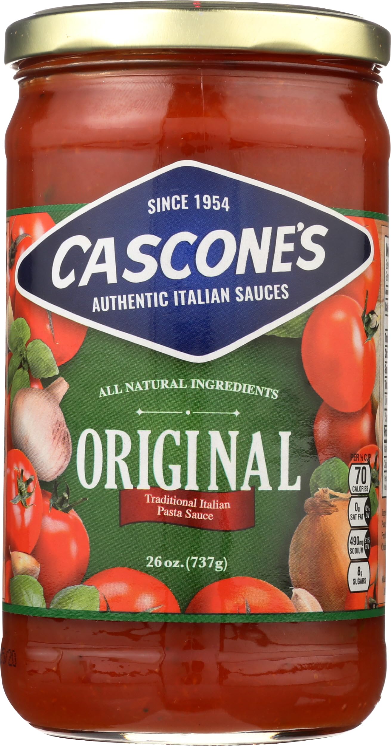 Algopix Similar Product 15 - CASCONES Original Pasta Sauce, 26 OZ