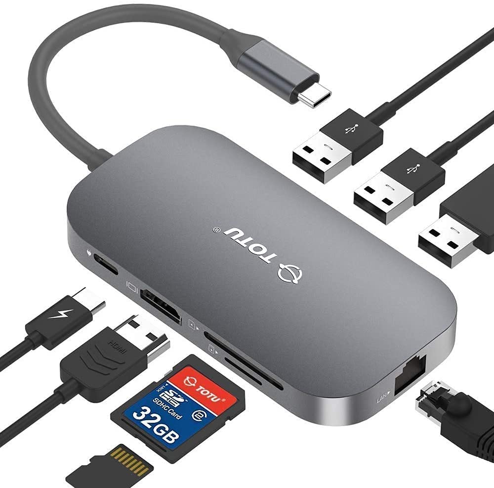 Algopix Similar Product 15 - USB C Hub 9in1 Type C Hub with