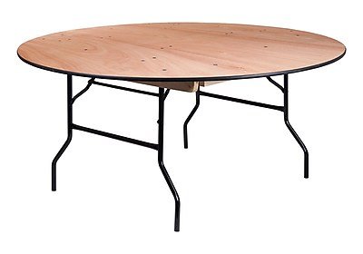 Algopix Similar Product 4 - Offex 66 Round Wood Folding Banquet
