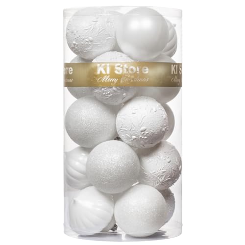Algopix Similar Product 13 - KI Store White Christmas Ball