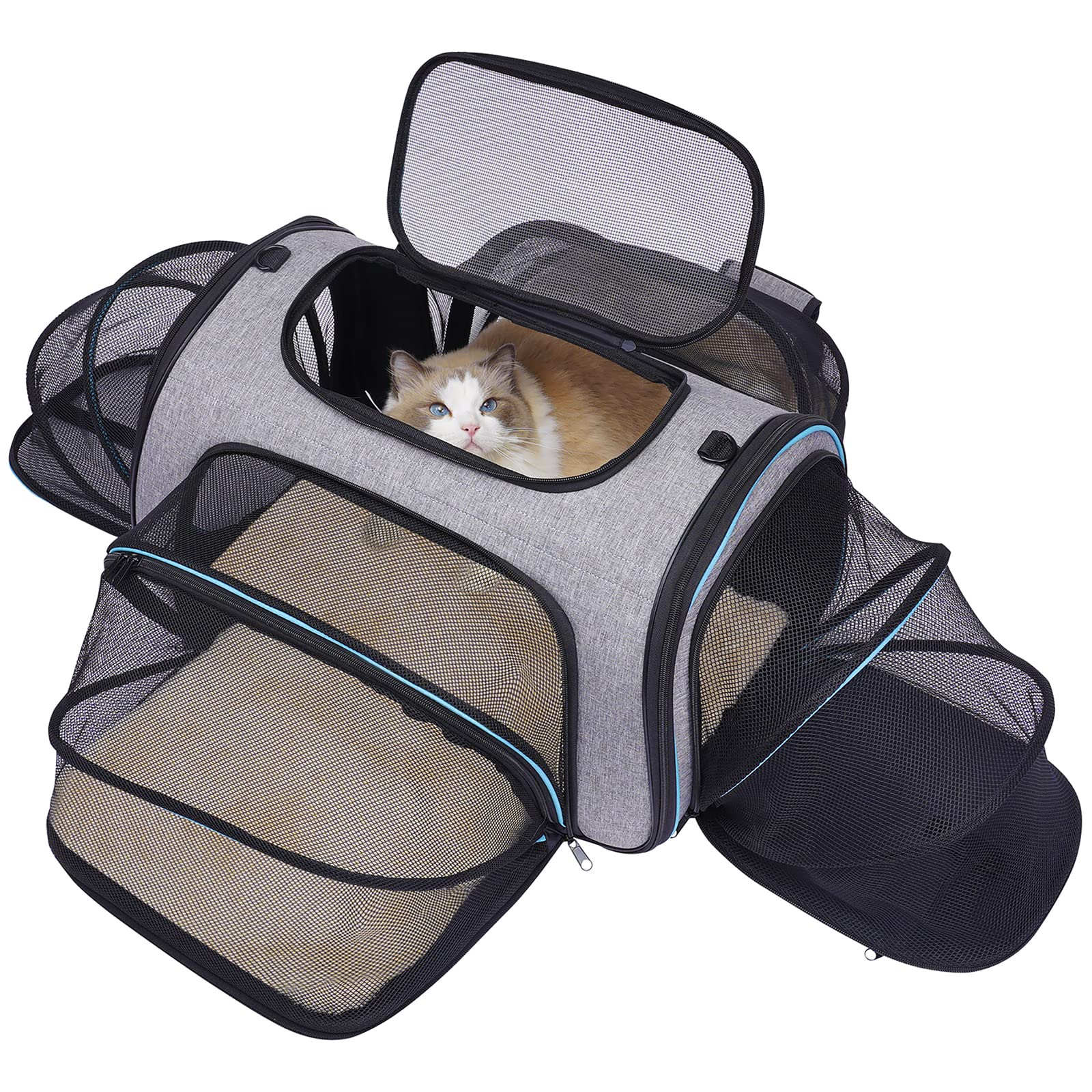 Algopix Similar Product 7 - Siivton 4 Way Expandable Pet Carrier