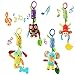 Algopix Similar Product 8 - Joyshare 4 PCS Baby Soft Hanging Rattle