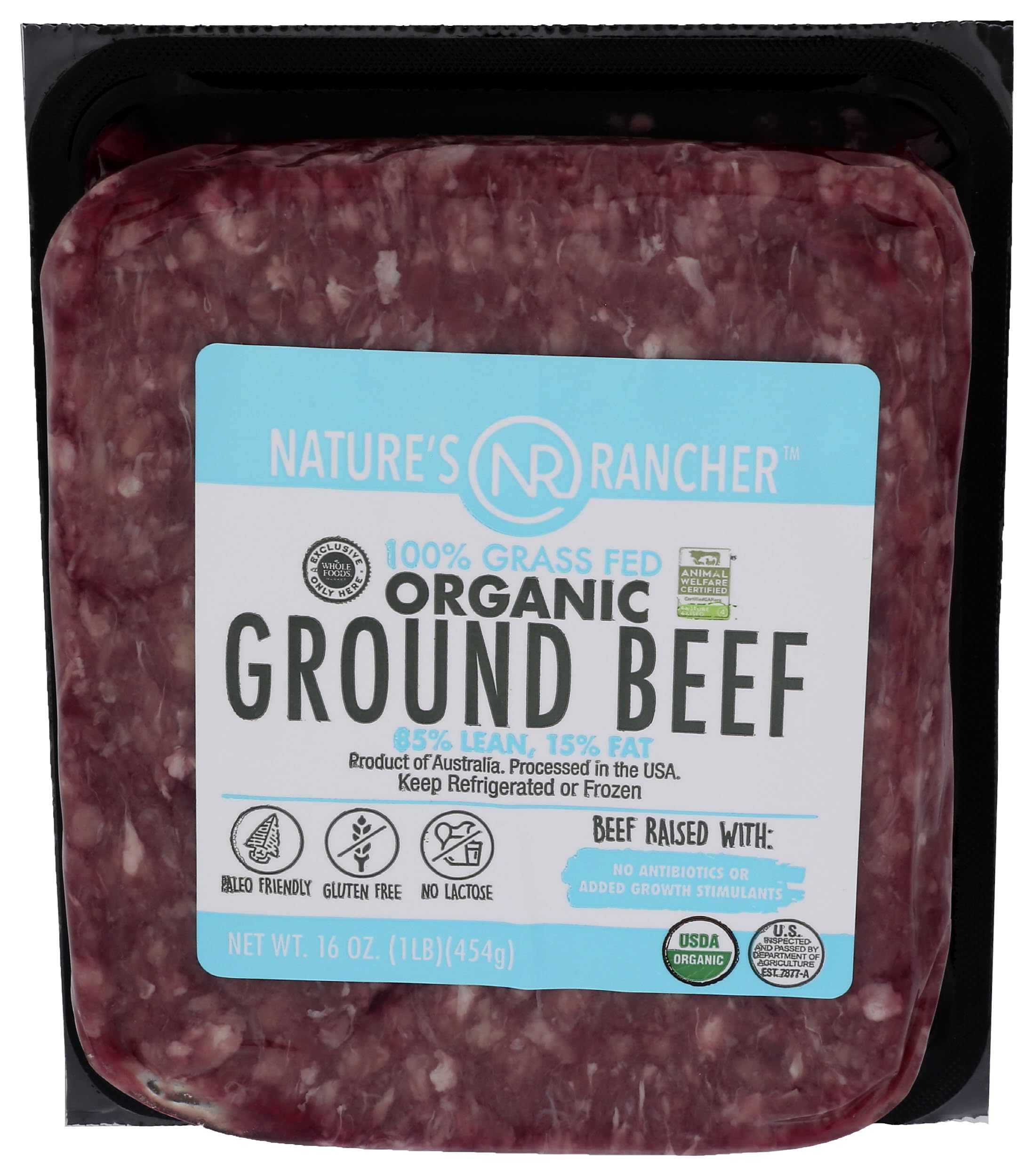 Algopix Similar Product 6 - Natures Rancher Organic Ground Beef 85