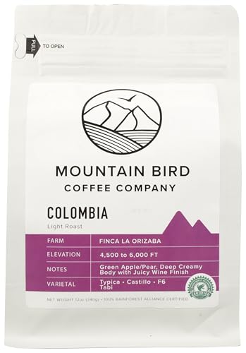Algopix Similar Product 12 - MOUNTAIN BIRD COFFEE Colombia, 12 OZ