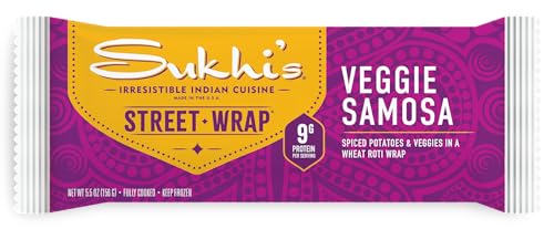 Algopix Similar Product 8 - Sukhi's Veggie Samosa Street Wrap 5.5 oz