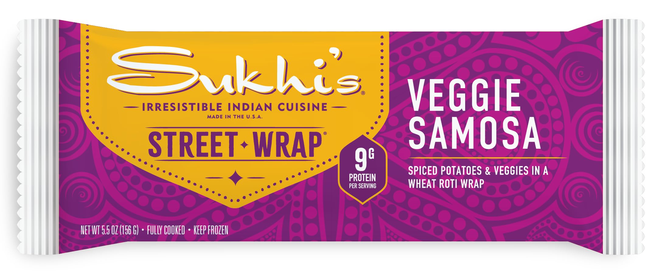 Algopix Similar Product 2 - Sukhi's Veggie Samosa Street Wrap 5.5 oz