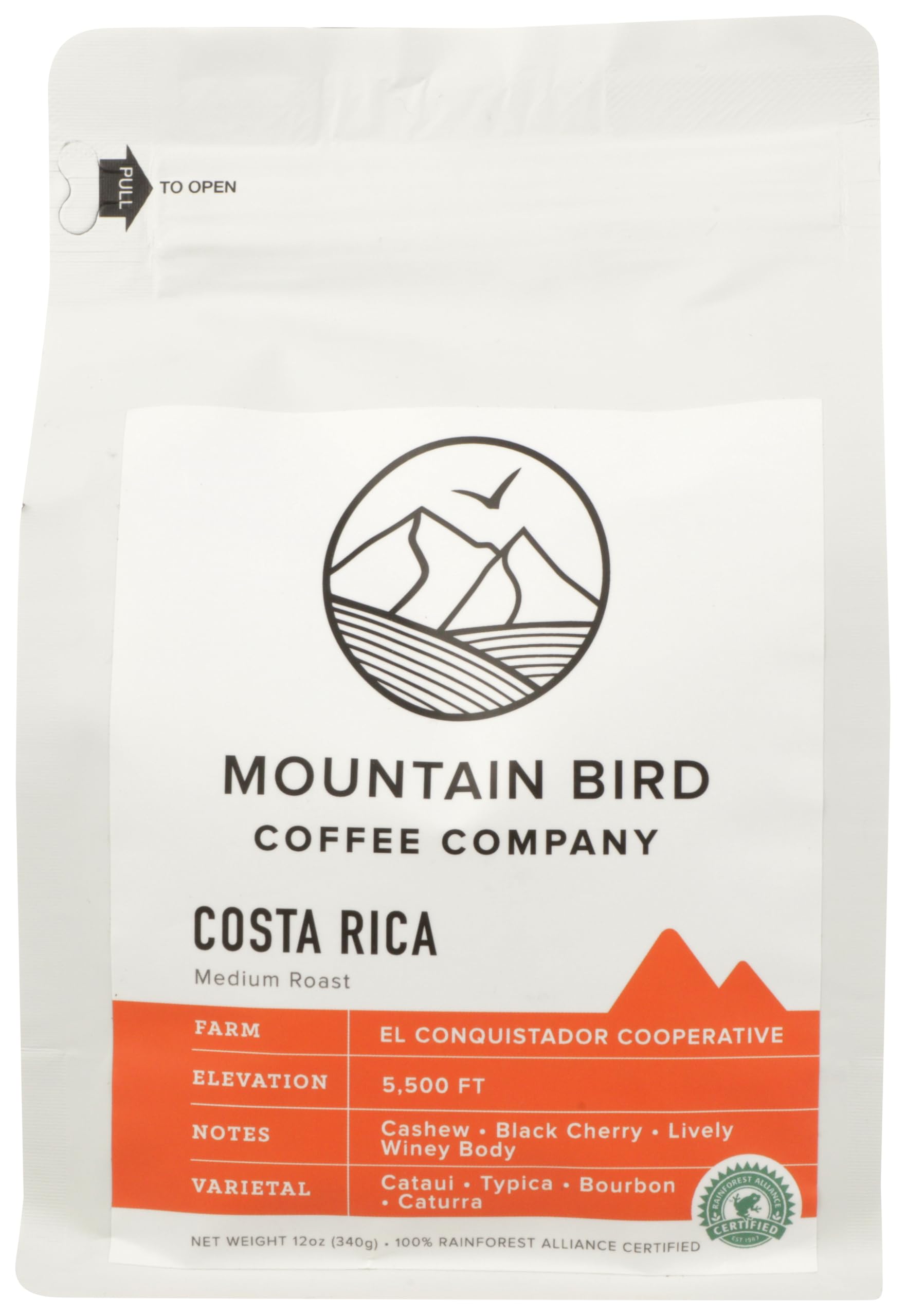 Algopix Similar Product 3 - MOUNTAIN BIRD COFFEE Costa Ria, 12 OZ