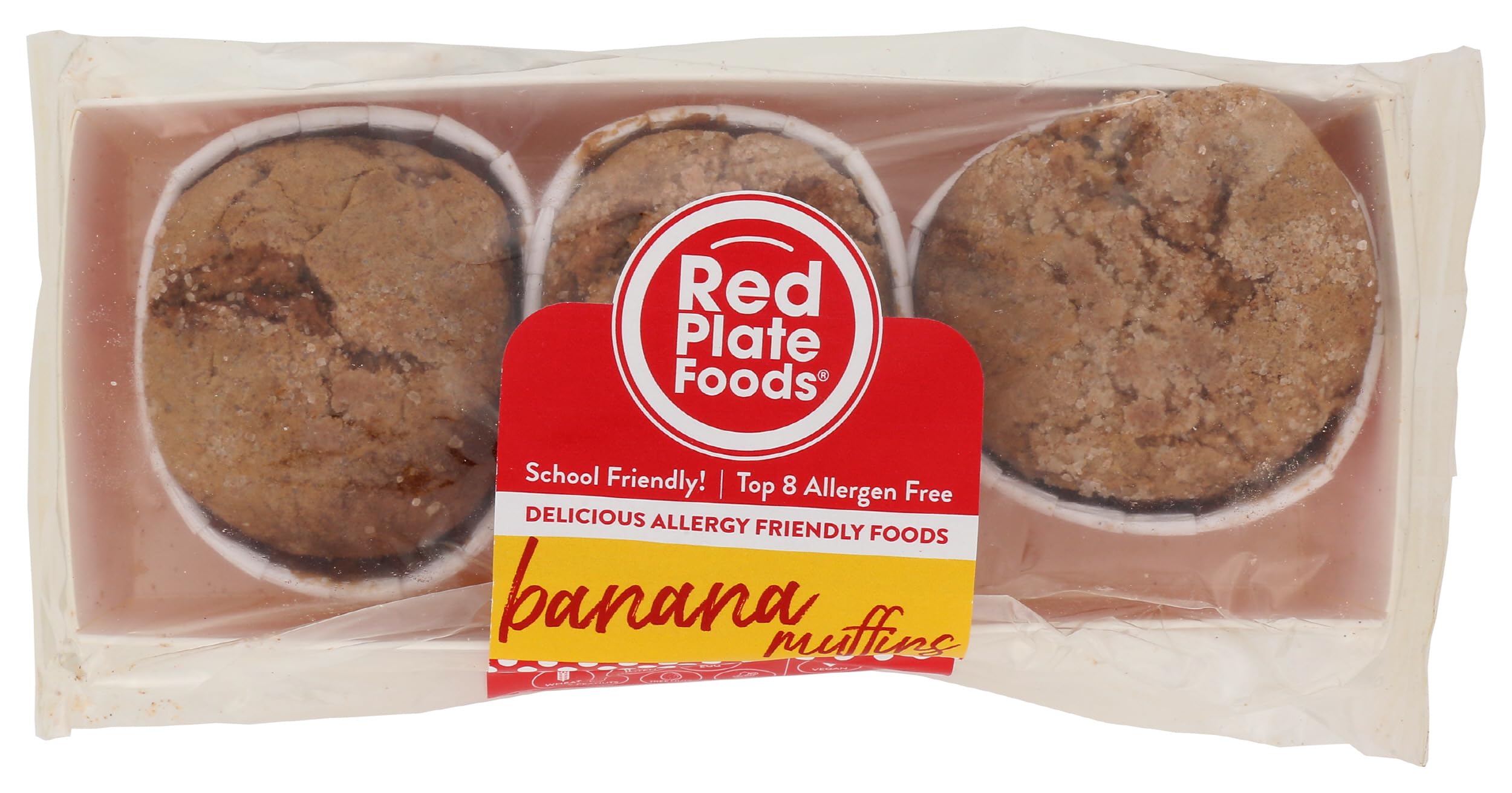 Algopix Similar Product 5 - RED PLATE FOODS Banana Muffins, 8 OZ