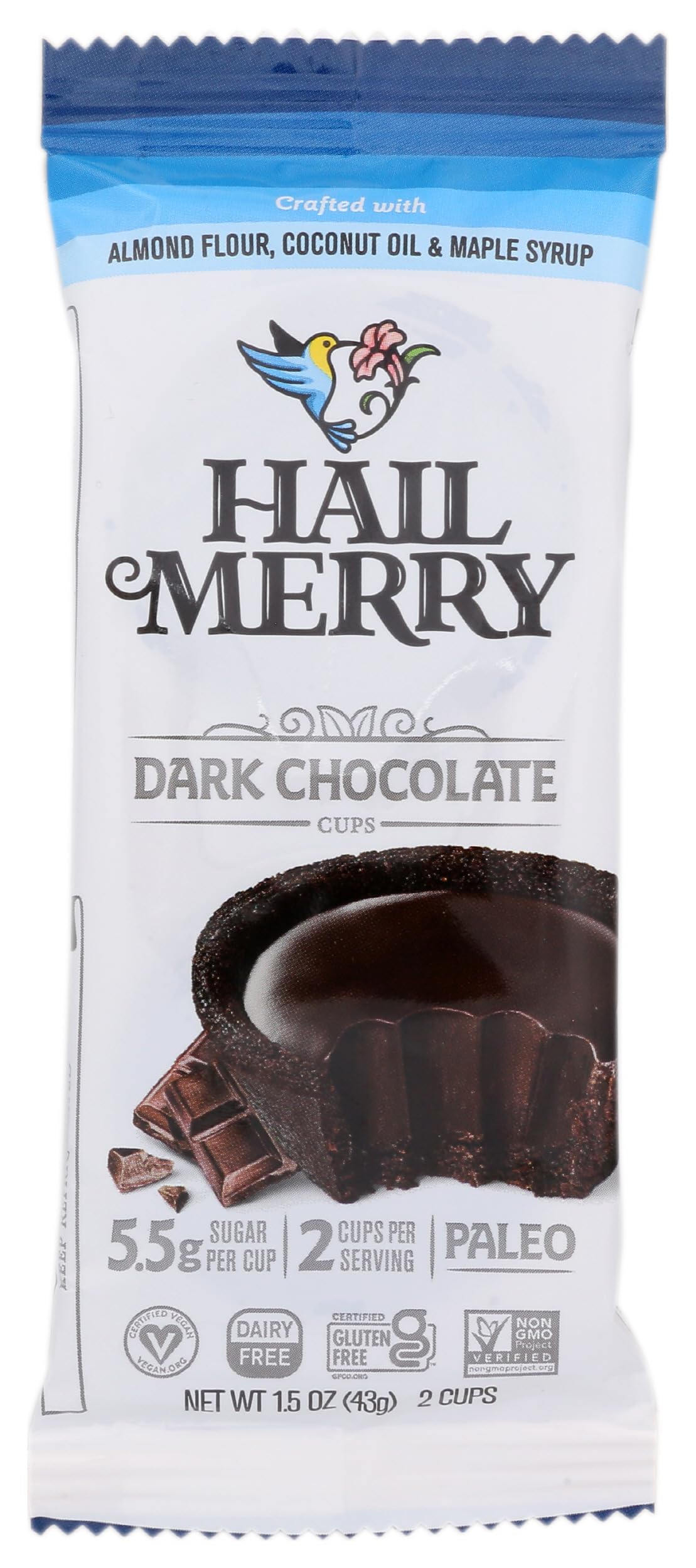 Algopix Similar Product 13 - HAIL MERRY Dark Chocolate Cups, 1.5 OZ