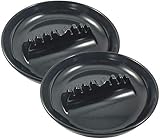 Algopix Similar Product 10 - 2 Pack Black Plastic Ashtray Cigarette