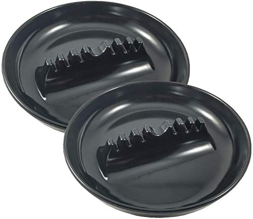Algopix Similar Product 15 - 2 Pack Black Plastic Ashtray Cigarette