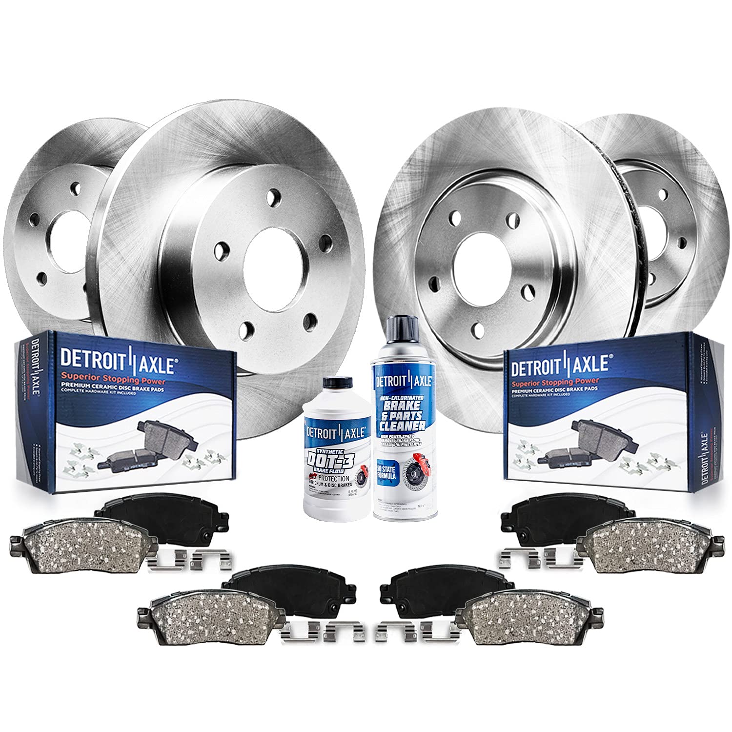 Algopix Similar Product 15 - Detroit Axle  Front Brake Kit for