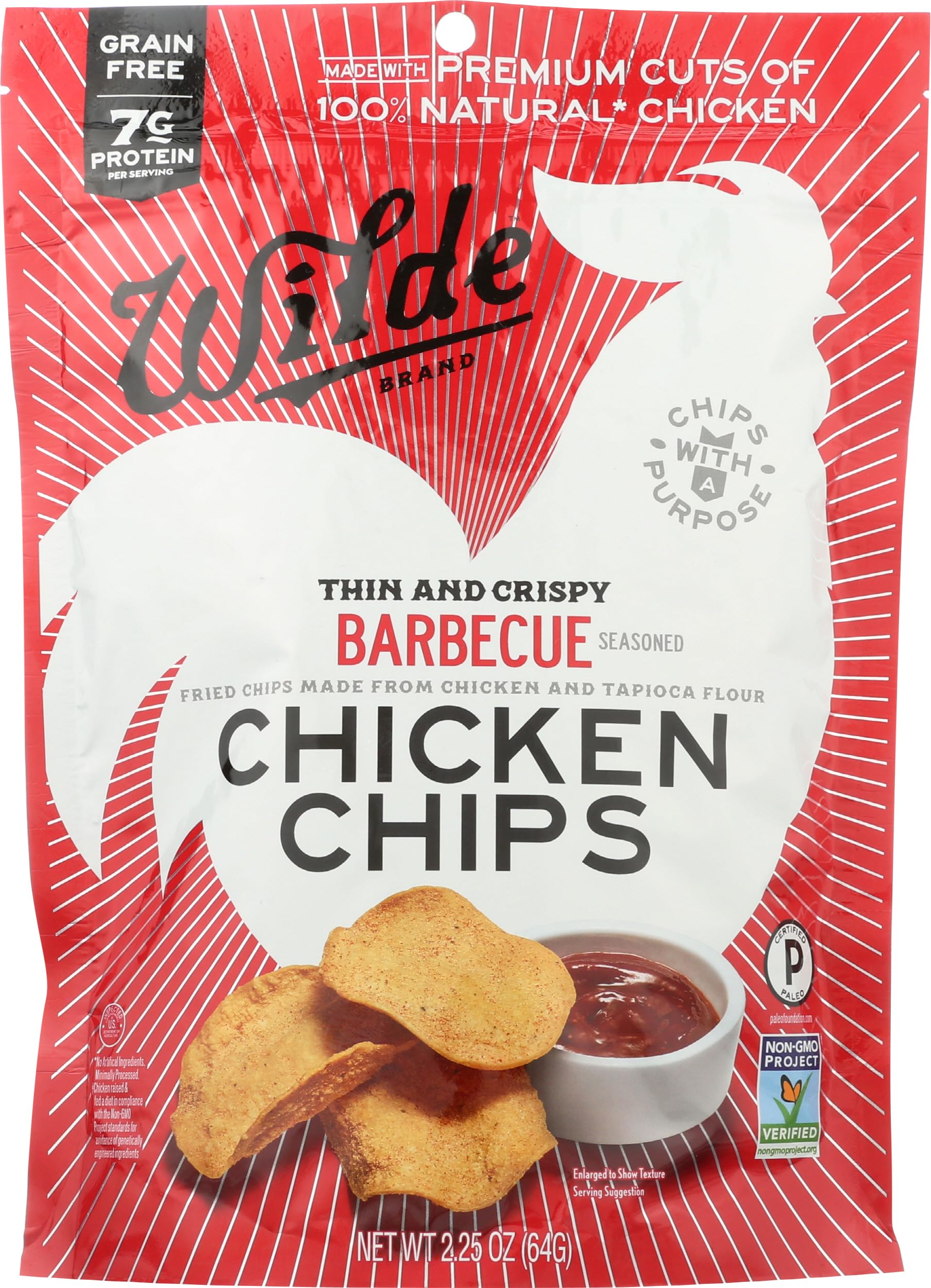 Algopix Similar Product 10 - WILDE BRANDS BBQ Chicken Chips, 2.25 OZ