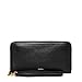 Algopix Similar Product 4 - Fossil Logan Leather Zip Around, Black
