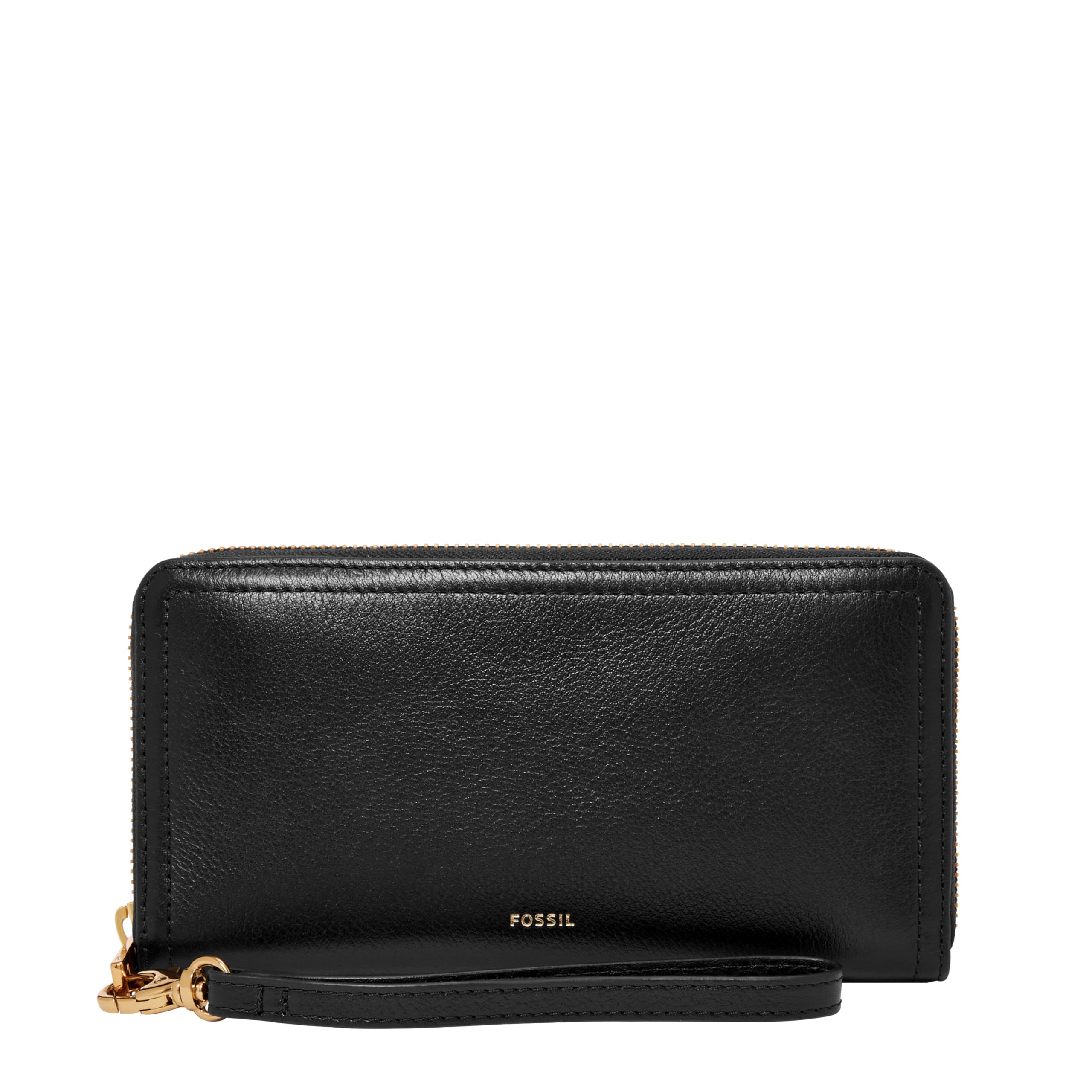 Algopix Similar Product 17 - Fossil Logan Leather Zip Around, Black