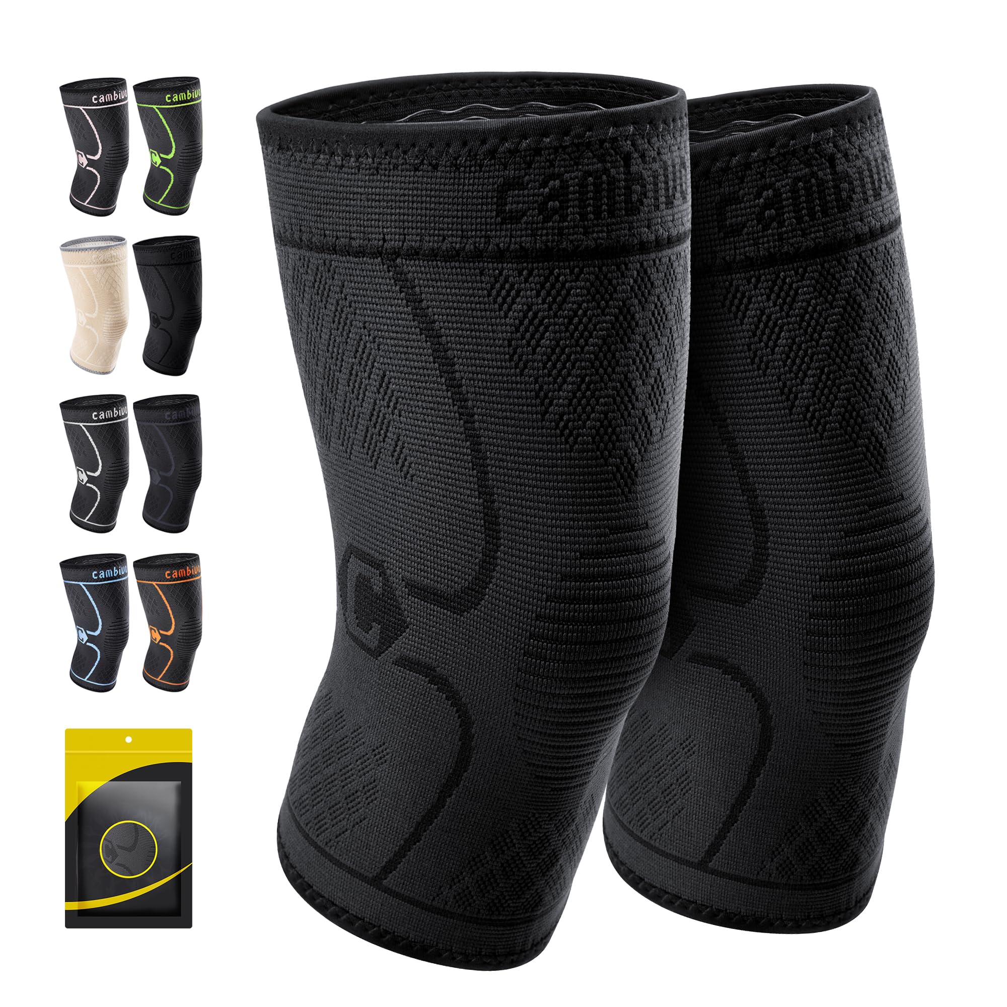 Algopix Similar Product 15 - Cambivo 2 Pack Knee Brace Knee