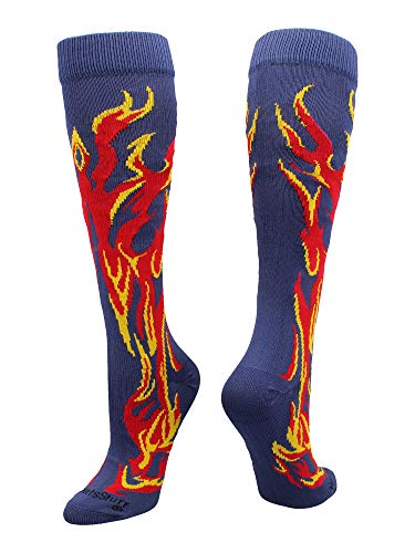 Algopix Similar Product 11 - MadSportsStuff Flame Socks Athletic