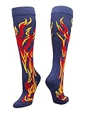 Algopix Similar Product 4 - MadSportsStuff Flame Socks Athletic