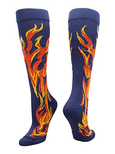 Algopix Similar Product 8 - MadSportsStuff Flame Socks Athletic