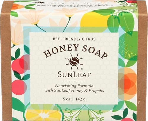 Algopix Similar Product 11 - SUNLEAF NATURALS Citrus Honey Soap, 5 OZ