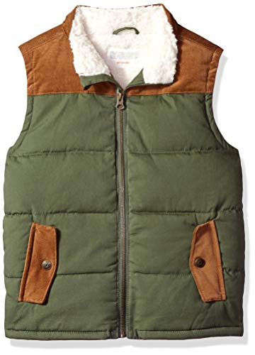 Algopix Similar Product 17 - Gymboree Boys Big Puffer Vest Olive