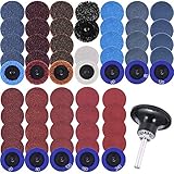 Algopix Similar Product 19 - SIQUK 60 Pcs Sanding Discs Set 2 inches