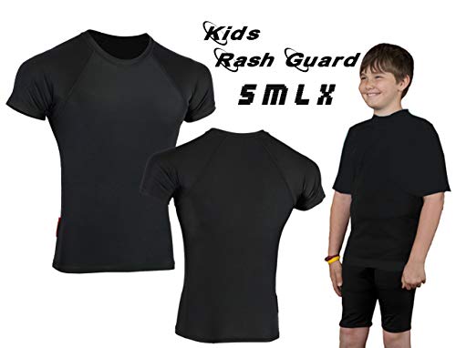 Algopix Similar Product 7 - Verus Kids Plain MMA Rash Guard BJJ