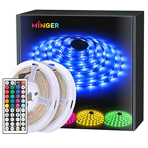 Algopix Similar Product 19 - MINGER RGB LED Strip Lights 328ft