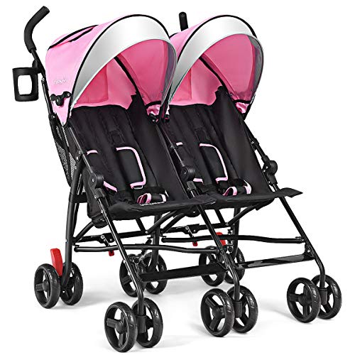 Algopix Similar Product 2 - BABY JOY Double LightWeight Stroller