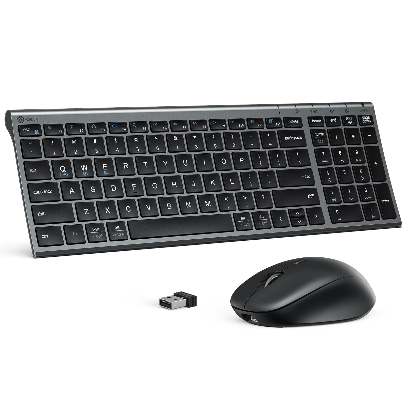 Algopix Similar Product 19 - iClever GK03 Wireless Keyboard and