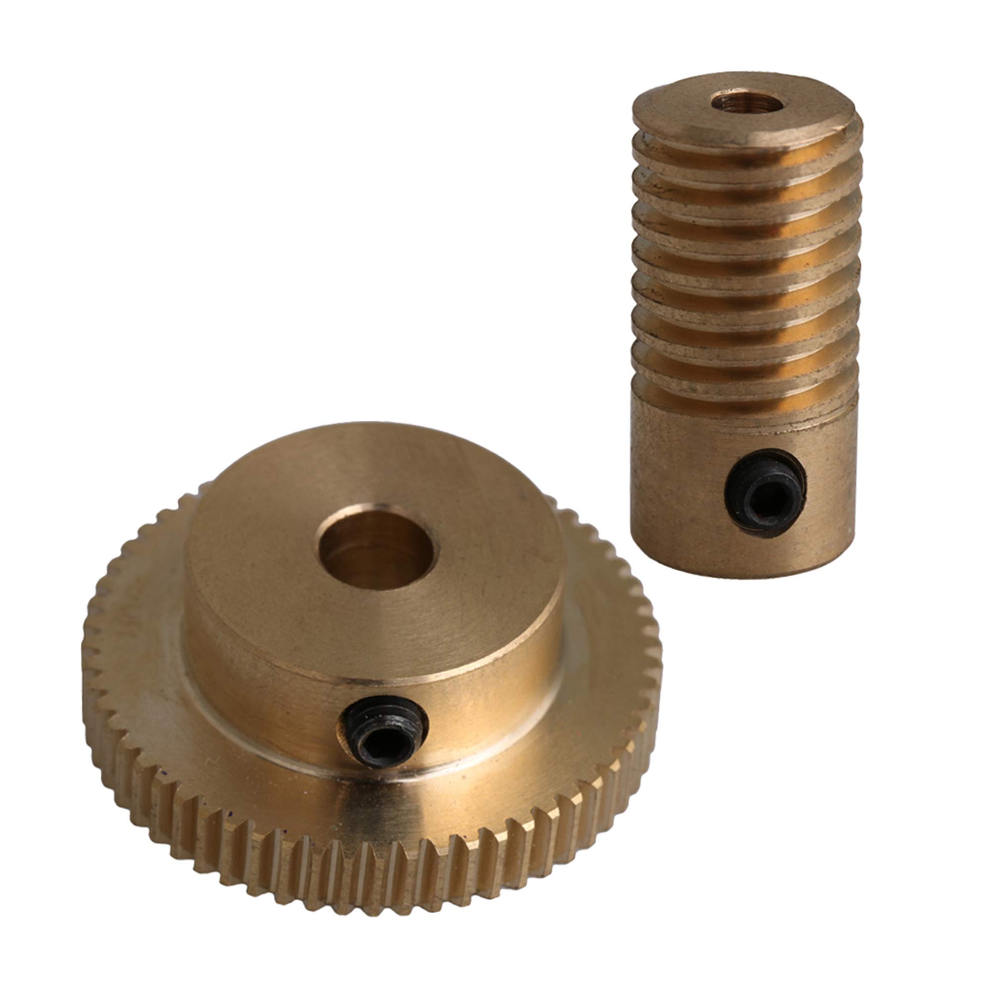 Algopix Similar Product 14 - CNBTR Yellow 3MM Hole Dia Brass Gear