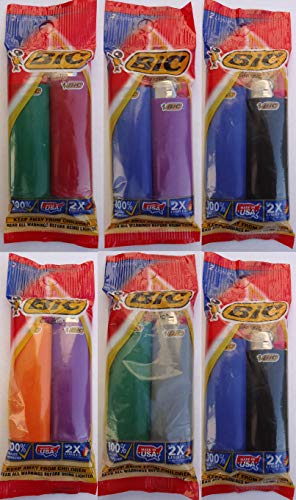 Algopix Similar Product 5 - Bic Classic lighters 2X Lights (6)