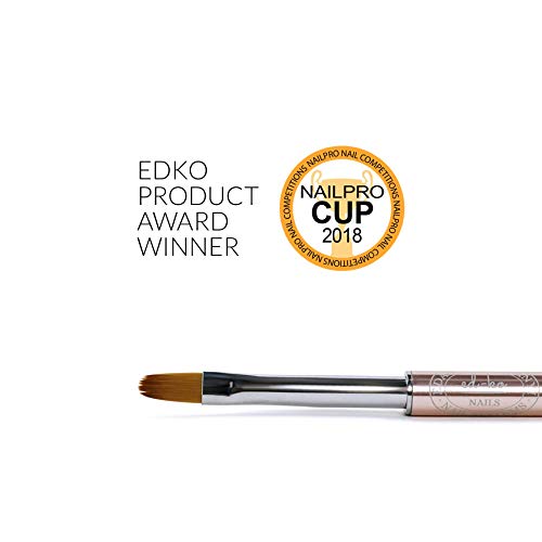 Algopix Similar Product 6 - EDKO Oval N6 Gel Brush Professional